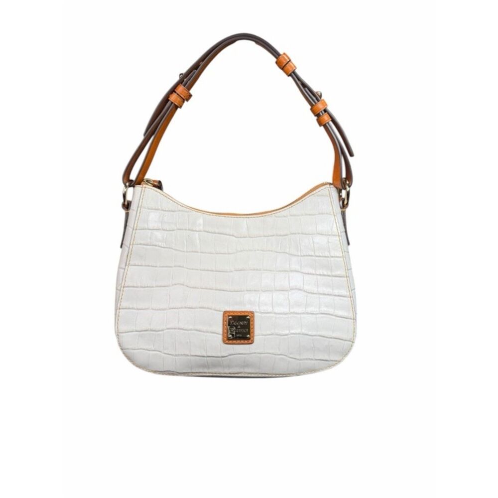 Dooney & Bourke Croco Embossed Small Kiley Hobo Bag READ CONDITION - Picture 2 of 12